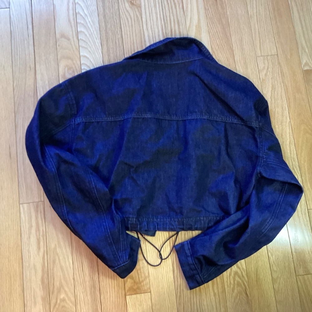 Fashion Nova Jean Jacket High Road blue, mainly cotton, Size Small - Picture 6 of 15